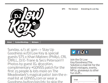 Tablet Screenshot of djlowkey.com